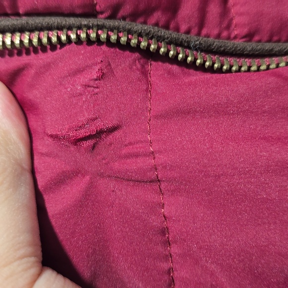 Small Maroon Active USA Puffer Coat - Picture 11 of 11